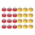 thumbnail image 3 of Vela candelita,Luces de té Velas Adorno Lámparas de velas LED,Velas de Halloween Tealights LED sin llama,Velas parpadeantes luces nocturnas Blanco Cálido Dorado y Rojo Blanco Cálido, 3 of 9
