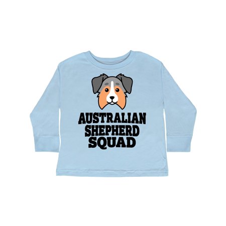 

Inktastic Dog Australian Shepherd Squad Gift Toddler Boy or Toddler Girl Long Sleeve T-Shirt