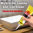 thumbnail image 2 of Plastic Steel Mud Waterproof Sealant, Multifunctional Waterproof White Caulk with Scraper, Plastic Steel Repair Adhesive for Kitchen Bathroom, Quick-Drying, 2 of 5