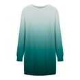 thumbnail image 4 of gakvbuo Women's Fashion Long Sleeve Print Round-Neck Ladies Holiday Outing Long Dress, 4 of 5