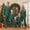 Green, variant on AIGUR Family Matching Christmas Pajama Set, Family Matching Christmas Pajamas Plaid Long Sleeve Button Down Tops Pants