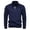 Navy, variant on 2024 Men's Casual Solid Color Basic Top with Chest Pocket and Long Sleeve Zipper Design Oversized Pullover Long Sleeve Crewneck Casual Tops