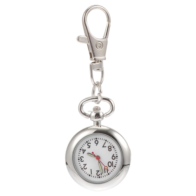 MasteelfCA 1Pc Hanging Pocket Watch Keyring Watch Bag Pendant Small Key Ring with Watch