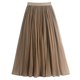 thumbnail image 1 of TaTaai Women Ribbed Mesh Pleated Skirt Ice Silk A-Line Flared Midi Skirt Ladies Spring Summer Daily Commute Office Wear Lightweight Breathable Non-See-Through Stylish Skirt Gift, 1 of 4