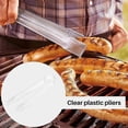 thumbnail image 5 of 8 Pcs Plastic Buffet Serving Tongs Mini Serving Utensil Tongs Appetizers Tongs Clear Kitchen Tongs 63 Inch Small Ice, 5 of 5