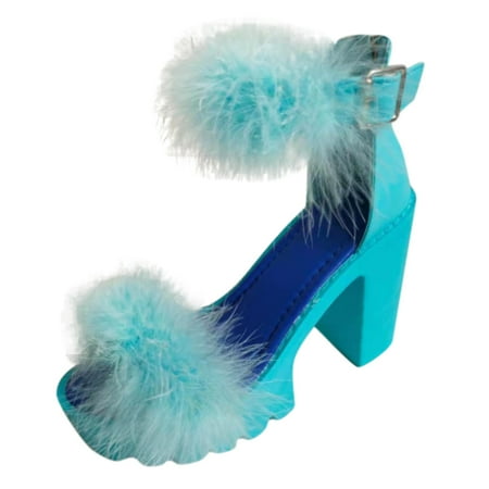 

LNMQLPDBS High Heel Sandals for Women s Fashion Casual Open Toe Platforms Square Heels Sandals High Heels Shoes