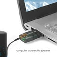 thumbnail image 2 of USB Sound Card External Mini Sound Card USB to 3.5mm Interface Stereo Audio Adapter for Windows/Android/Speaker/Laptop/Headset, 2 of 7