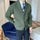 thumbnail image 2 of Abrigos de alta calidad, cárdigan de punto para hombre, suéter de color sólido para hombre con bolsillos, estilo coreano, ajuste holgado, cachemir, diseñador Harajuku, 2 of 5