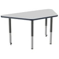thumbnail image 6 of ECR4Kids 30in x 60in Trapezoid Premium Thermo-Fused Adjustable Activity Table Grey/Navy/Black - Super Leg, 6 of 8