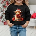thumbnail image 2 of Chandail en Molleton à Manches Longues pour Filles, Graphique, Mignon, Col Rond, Pull-Over, Vêtements pour Filles, 2 of 4