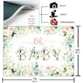 thumbnail image 2 of Avezano Greenery Girl Oh Baby Backdrop for Baby Shower Decoration Photography Background Blush Pink and Gold Floral Eucalyptus Greenery Leaves Baby Girl's Shower Party Photoshoot (10x7ft), 2 of 6