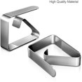 thumbnail image 4 of ShenMo 6 pcs Tablecloth Clip Set, Stainless Steel Tablecloth Clip Tablecloth Table Holder Non-Slip Clip for Home Wedding Picnic Restaurant, 4 of 5