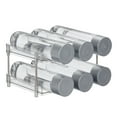 thumbnail image 4 of mDesign Free-Stand Stackable 2-Tier Water Bottle Holder, 2 Pack, Clear/Polished, 4 of 8