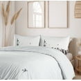 thumbnail image 6 of Ambesonne Urban Duvet Cover Sets, Cityscape of New York, 2-King, White and Grey, 6 of 7
