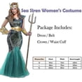 thumbnail image 1 of Greek God Of The Sea Men Poseidon Costume Mermaid Queen Sea Siren Women Costume Halloween Couple Outfit, 1 of 3