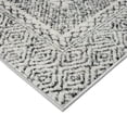 thumbnail image 4 of Madison Park 96x120" Moroccan Bordered Global Woven Fabric Area Rug in Gray, 4 of 8