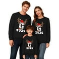 thumbnail image 1 of MIASHUI Pyjama Sensation Familiale Garçons Taille 14 Noël Famille Maman Lettre Imprimée Col Rond Manches Longues Chandail en Molleton Sans Capuche Tout-Petit,130, 1 of 6
