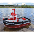 thumbnail image 3 of Remote Control Tugboat 1:72 Simulation Red Fire Boat 2.4g Toy Model Decorated Fishing Boat Children's Christmas Birthday Gift green with box, 3 of 6