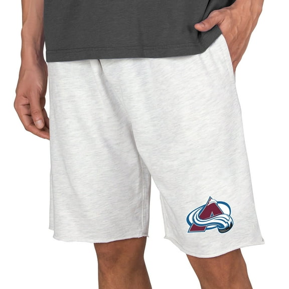 Men's Concepts Sport Oatmeal Colorado Avalanche Mainstream Terry Shorts