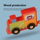 thumbnail image 5 of Tren de dinosaurios de madera | Bloques de construcción educativos de 11 piezas con animales y números | Juegos coloridos de secuenciación y conteo para niños pequeños, 5 of 5