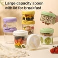 thumbnail image 4 of YIEMEEN Portable Breakfast Cup with Lid and Spoon for Students Office Worker and Travel, 4 of 20