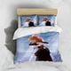 thumbnail image 4 of Disney Cartoon Frozen Elsa Print Three Piece Bedding Set Cover Set With Pillowcase Children or Adults King Queen Full Twin Size, 4 of 5