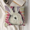 thumbnail image 3 of YINGXI Pillow Covers, Striped Decorations Spring Pillow Case for Home Sofa Couch Decor (Brown) 18x18in, 3 of 5