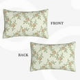 thumbnail image 4 of Balery Rose Darkseagreen Color Background Pillow Covers,Bed Pilowcases,Reversible Plush Throw Pillow Covers End Pillow Encasement,Pillow Case - 16"X24", 4 of 9