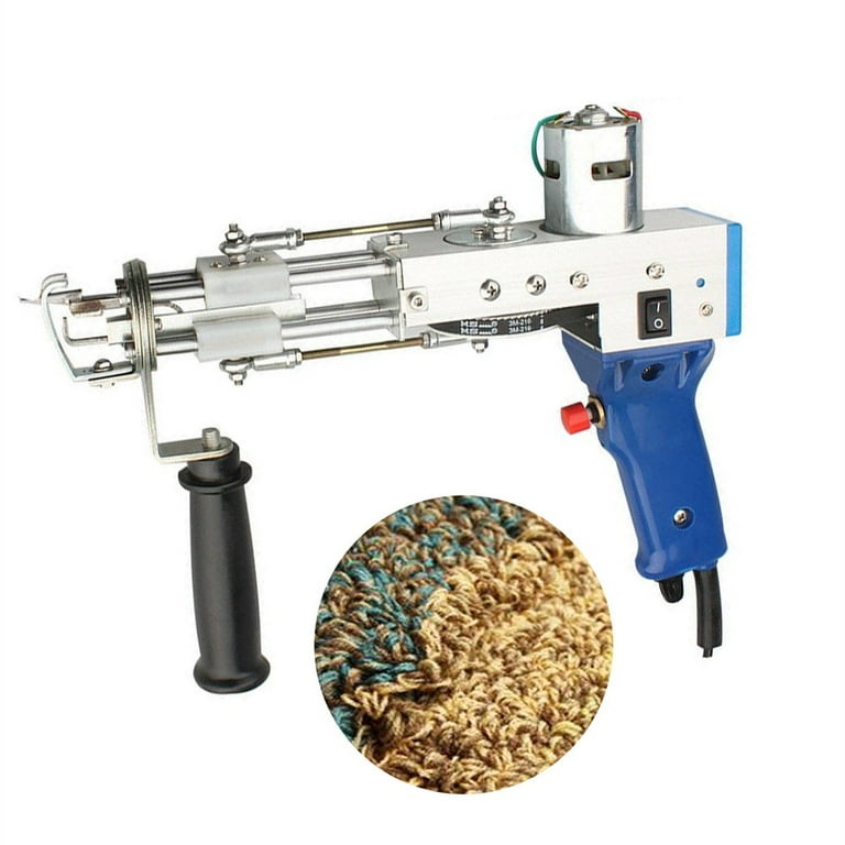 Loop Pile Rug Tufting Gun, Carpet Weaving Flocking Machine, 100V-240V Electric Carpet Tufting Gun, Pile High 4-13mm, Aousthop Handheld Knitting