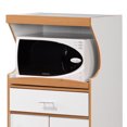 thumbnail image 2 of Small Wood Microwave Cart, White, 2 of 4