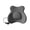 Dark gray, variant on Inflatable Lumbar Pillow Memory Foam Cores for Home Office Car Travel Postures