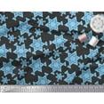 thumbnail image 2 of Soimoi Poly Georgette Fabric Star Tetrahedron Geometric Printed Fabric 1 Yard 52 Inch Wide, 2 of 3