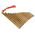 thumbnail image 3 of Pan Flute, 15 Pipes G Key Pan Flute Bamboo Flute Panpipe Instrument for Chinese Traditional Musical Instrument, 3 of 7