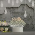 thumbnail image 2 of Desk Gift Acrylic Decor Night Warm Bedroom Lamp White USB Light Table 3D LED LED light, 2 of 4