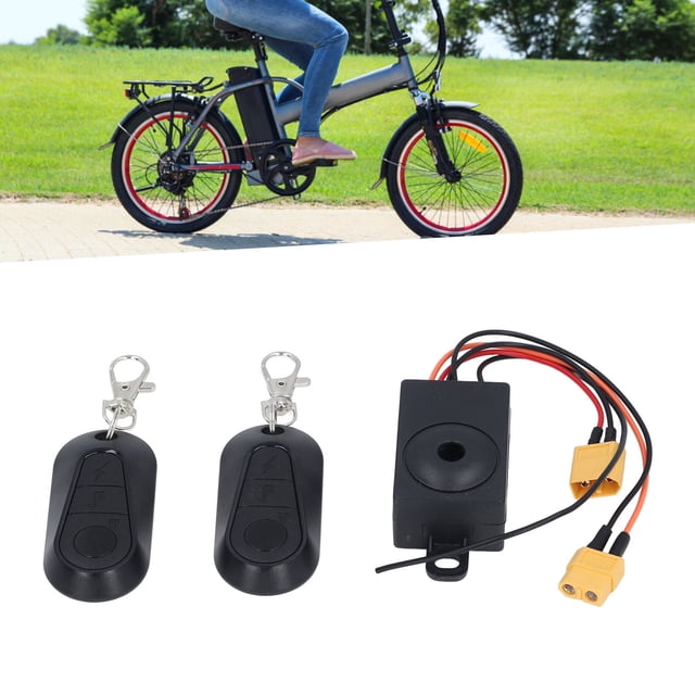 Alarma Antirrobo Para Bicicleta, Alarma Eléctrica Para Bicicleta, Función De Apagado Antirrobo Con 2 Mandos A Distancia Para Scooters Eléctricos
