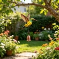thumbnail image 6 of Stained Glass Hummingbird Wind Chime Metal Bell Weatherproof Hanging Ornament for Garden Patio Window Decor Gift, 6 of 6