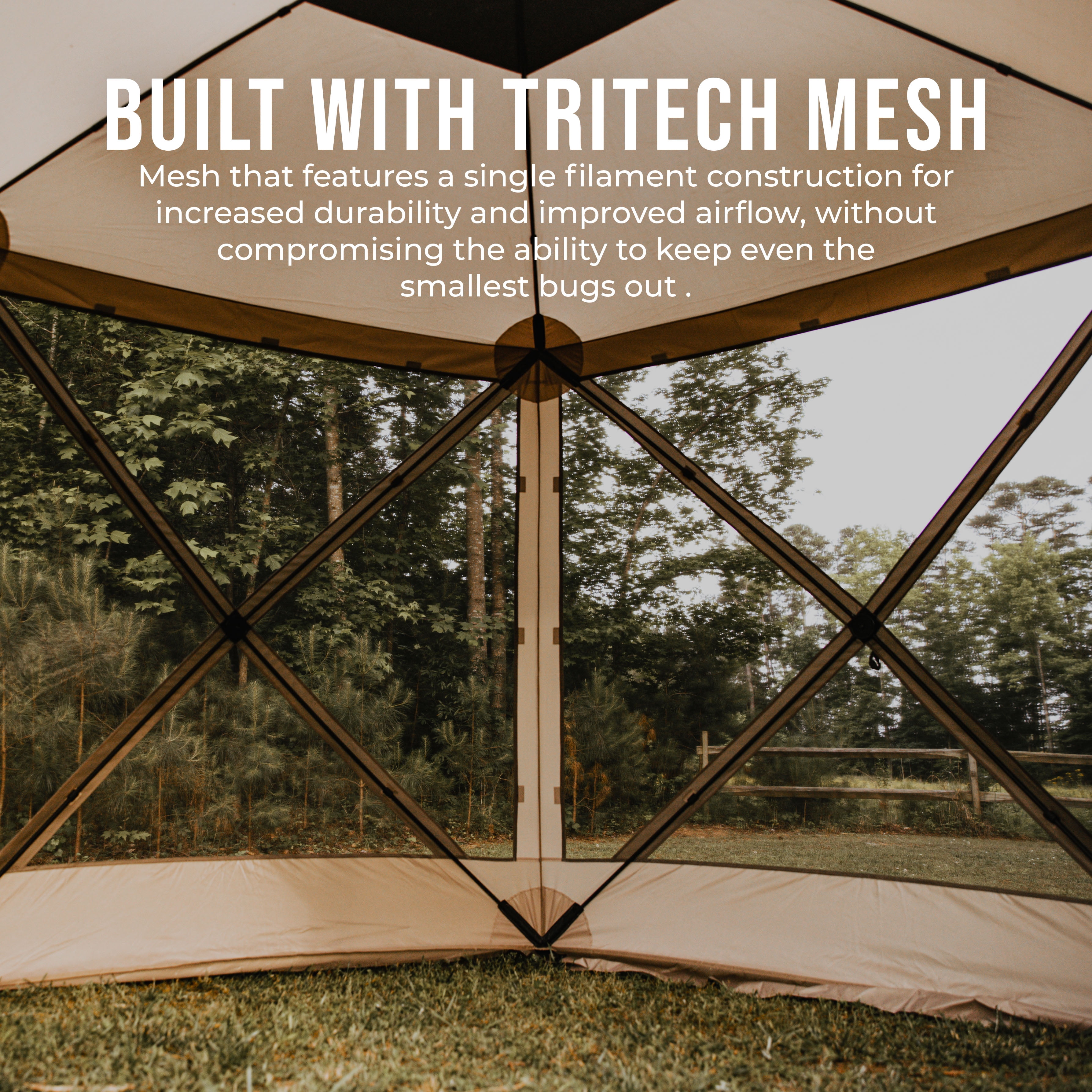 Gazelle Tents™, G5 5-Sided Portable Gazebo, Hub Screen Tent, TriTech Mesh, GG502DS