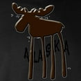 thumbnail image 3 of CafePress - Alaska Moose Long Sleeve T Shirt - Long Sleeve Dark T-Shirt, 3 of 4