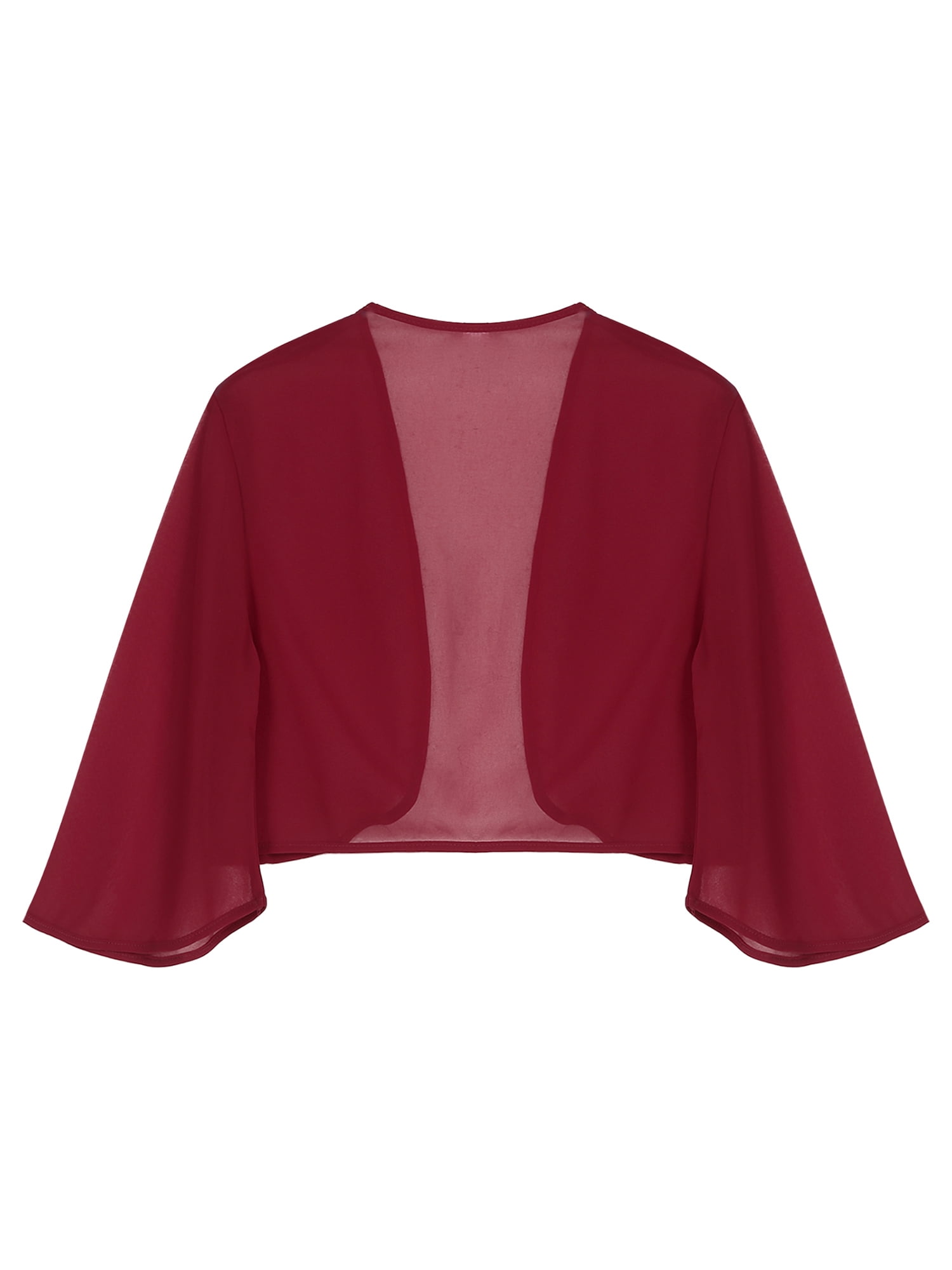 Maroon top shrug bolero