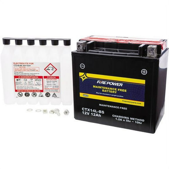 Fire Power Sealed Maintenance Free Battery - CTX14L-BS