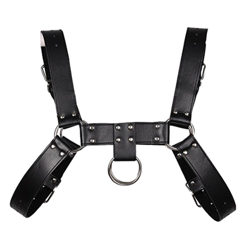 Tirantes Hombre Formales Piel Cuero Cinturon Arnes De Pecho