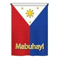 thumbnail image 2 of Breeze Decor 08097 Philippines 2-Sided Vertical Impression House Flag - 28 x 40 in., 2 of 2