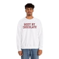 thumbnail image 5 of Chocolate Sweatshirt Gifts Crew Neck Shirt Long Sleeve Unisex, 5 of 7