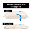 thumbnail image 2 of Bolsas Almacenamiento Al Vacío 18 Pzs Ropa Y Edredón+ Bomba Azul, 2 of 5