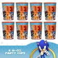 thumbnail image 2 of Sonic Hedgehog Plastic Party Cups Set - 8 Count, 16 oz Cup for Birthday Parties, 2 of 3