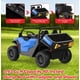 thumbnail image 5 of QinaQin Camión de volteo eléctrico infantil de 24V para 2 pasajeros, tracción 4WD, control remoto, caja basculante eléctrica, pala, luces LED y música, hasta 5 MPH, 5 of 8