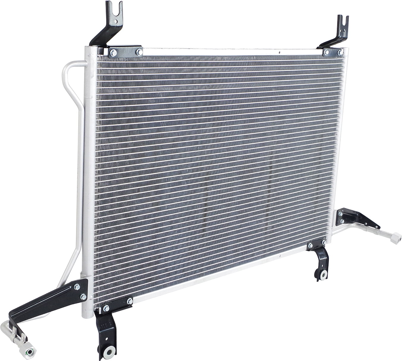 A/C Condenser Compatible with 2012-2017 Hyundai Accent, 2012-2017 Hyundai Veloster, 2012-2017 Kia Rio Aluminum Core