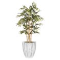 thumbnail image 1 of Artificial Faux Bamboo Tree 59" Fake Plant with Planter, 1 of 3