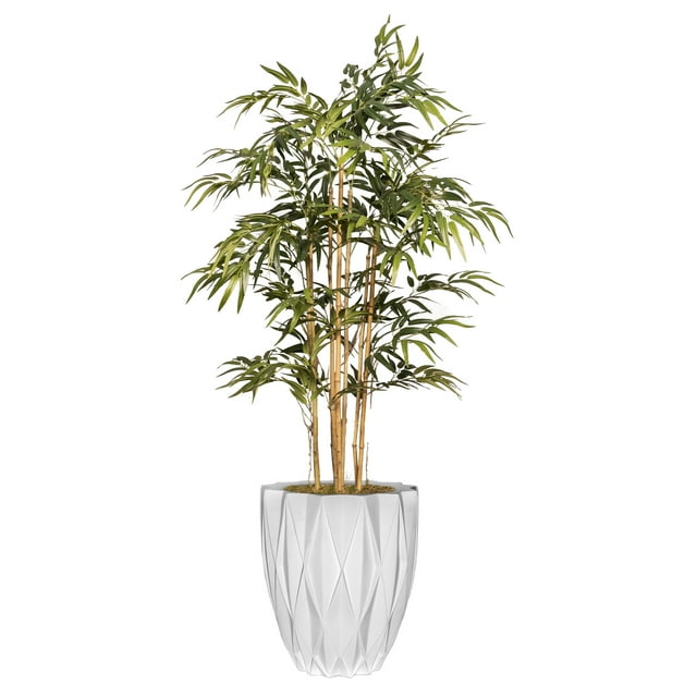 Artificial Faux Bamboo Tree 59" Fake Plant with Planter