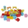 thumbnail image 5 of 46pcs Geometry Wooden Cognitive Blocks Stacking Kids Game Toy - City, 5 of 5